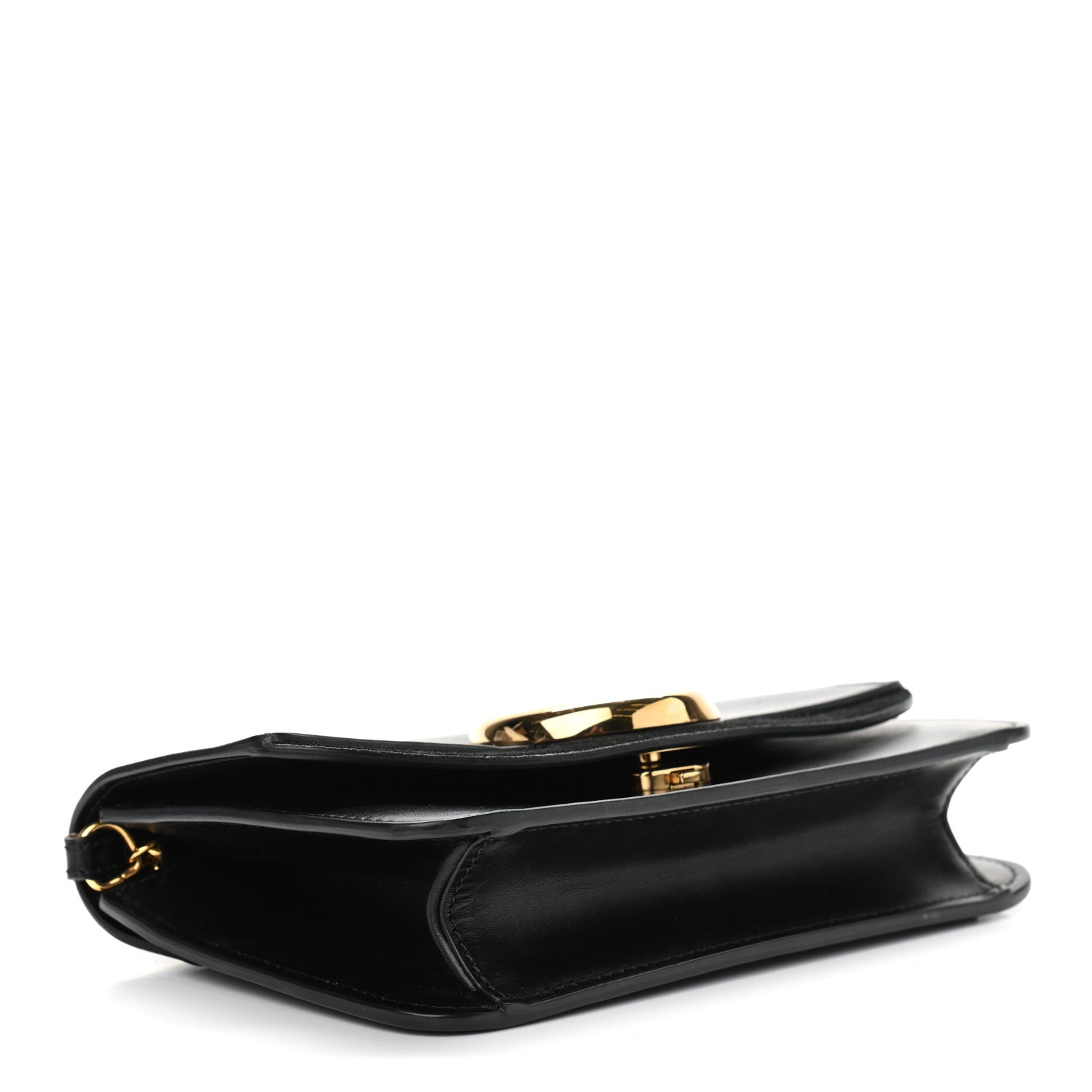 Chloe Calfskin Suede C Clutch With Chain Black 4 of 11