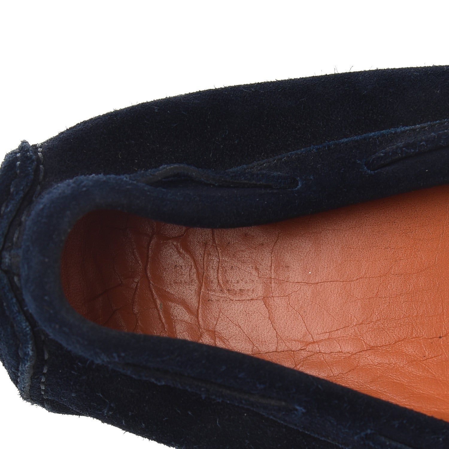 Hermes Suede Mens Irving Moccasin Loafers 43 Dark Blue 8 of 9