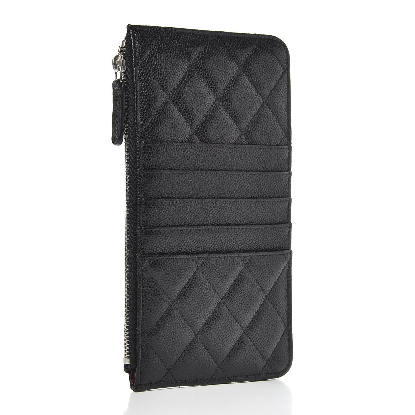 Caviar Quilted Classic iPhone Pouch Black