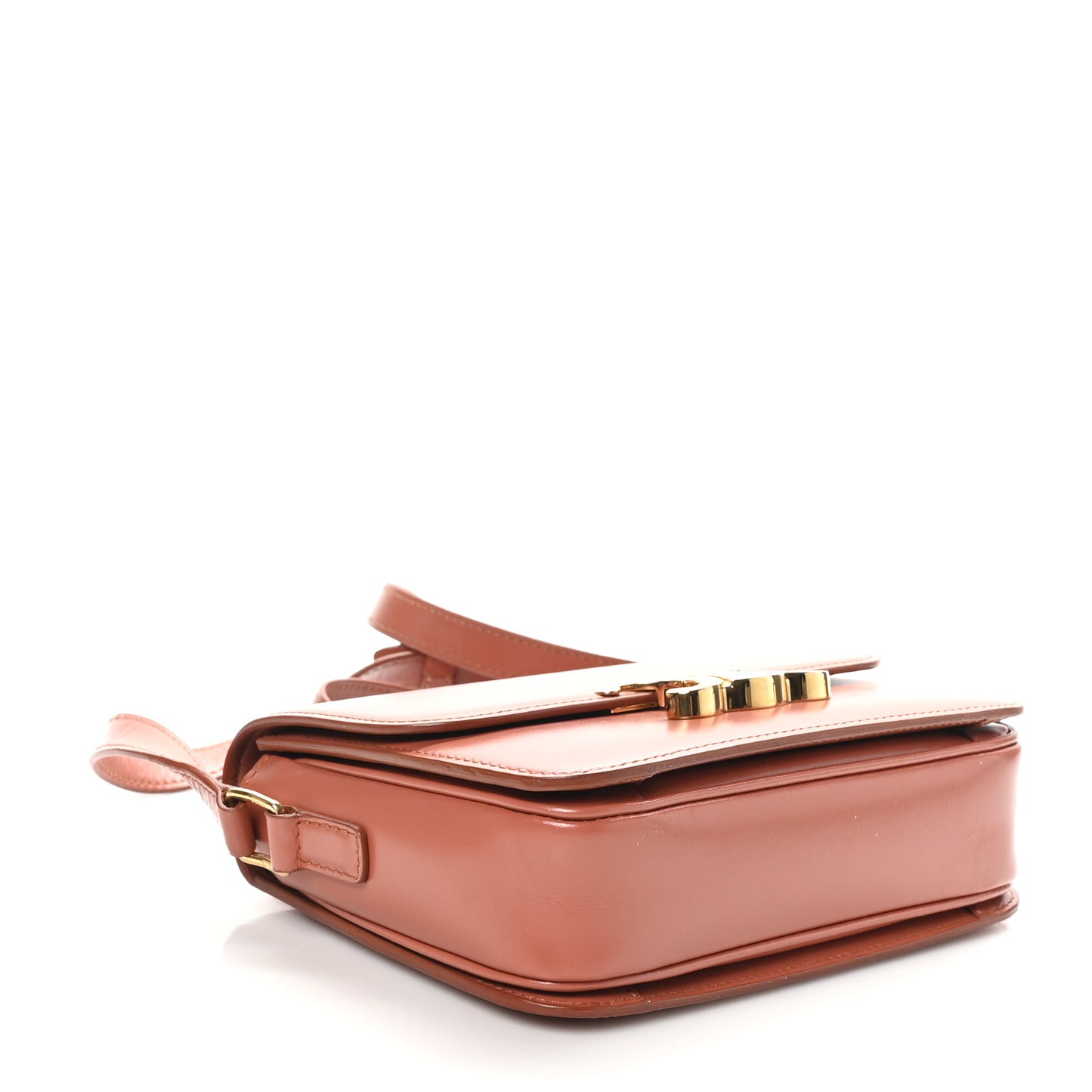 Shiny Calfskin Teen Triomphe Terracotta