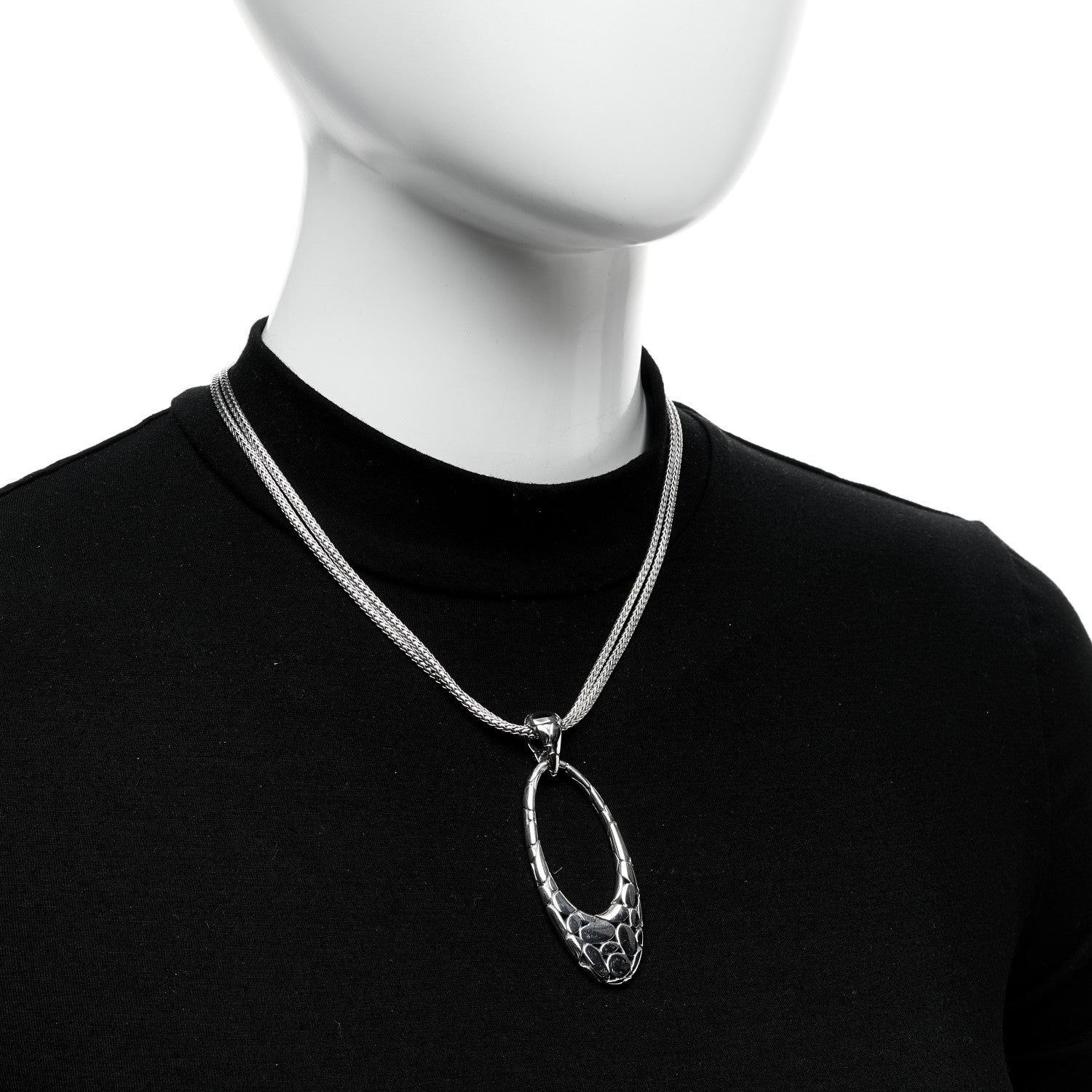John Hardy Sterling Silver Kali Pendant Necklace 2 of 5