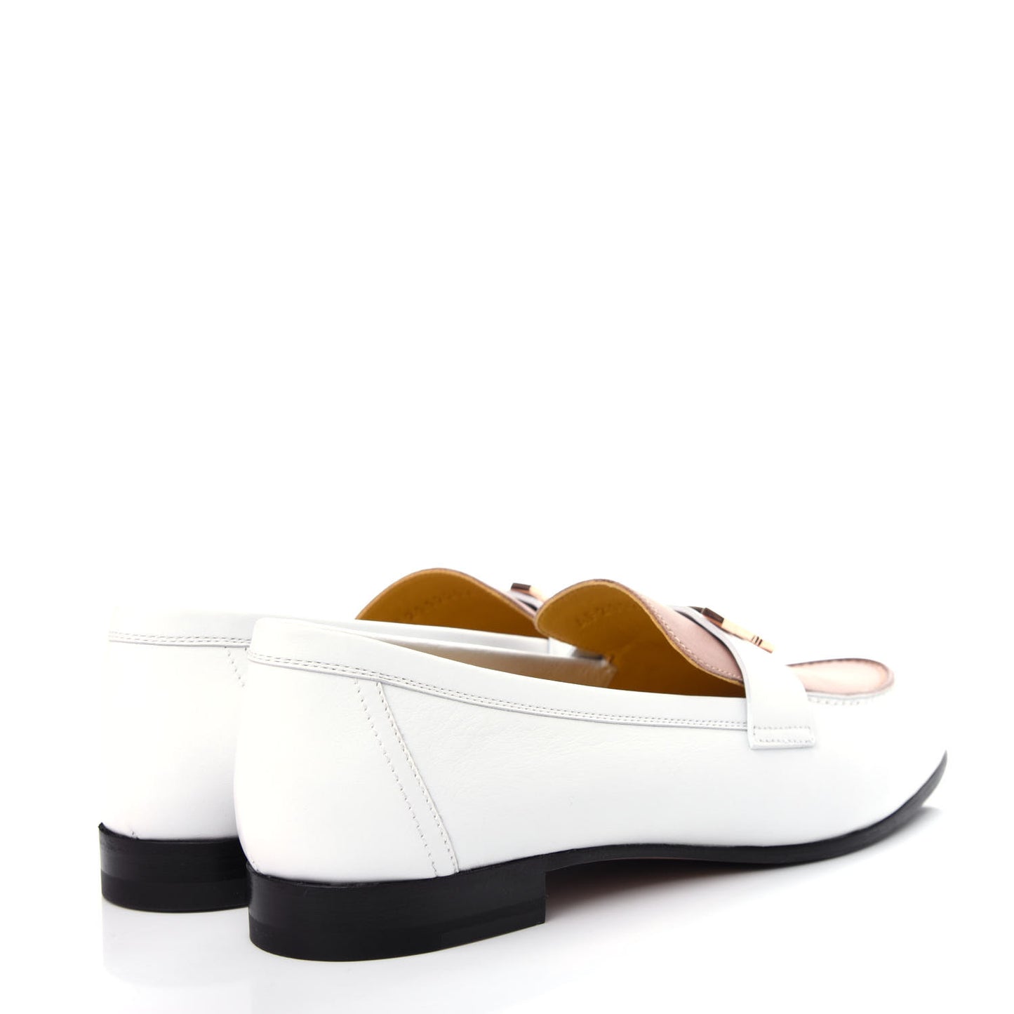 Calfskin Womens Paris Loafers 38.5 White Bois De Santal