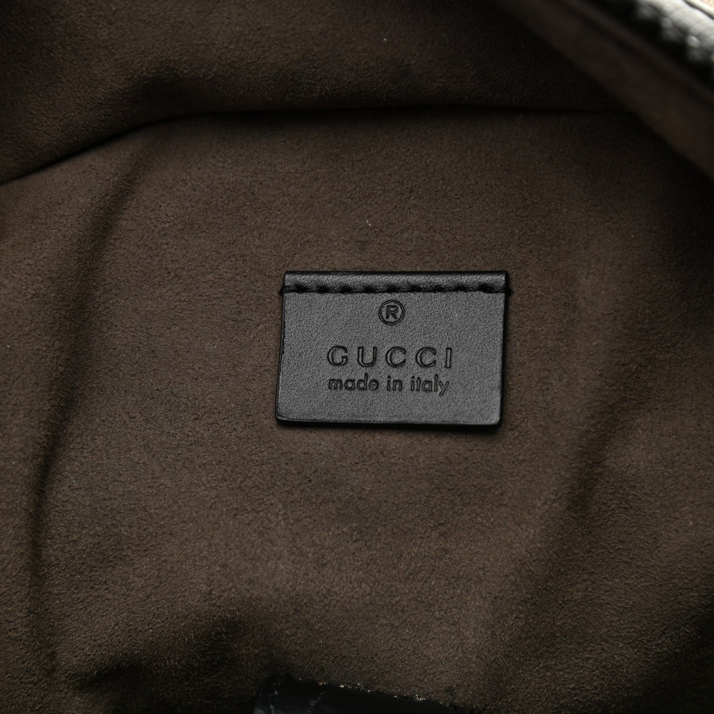 GG Supreme Monogram Medium Backpack Black