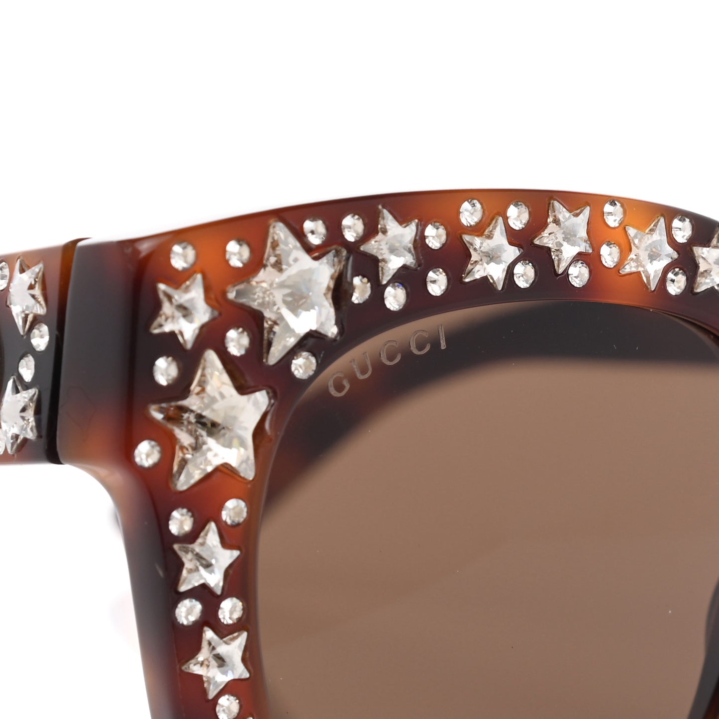 Acetate Stars Cat Eye Sunglasses GG0116S Havana