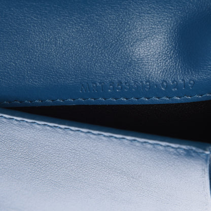 Saint Laurent Calfskin Star Print Monogram Fragments Wallet Blue 7 of 8