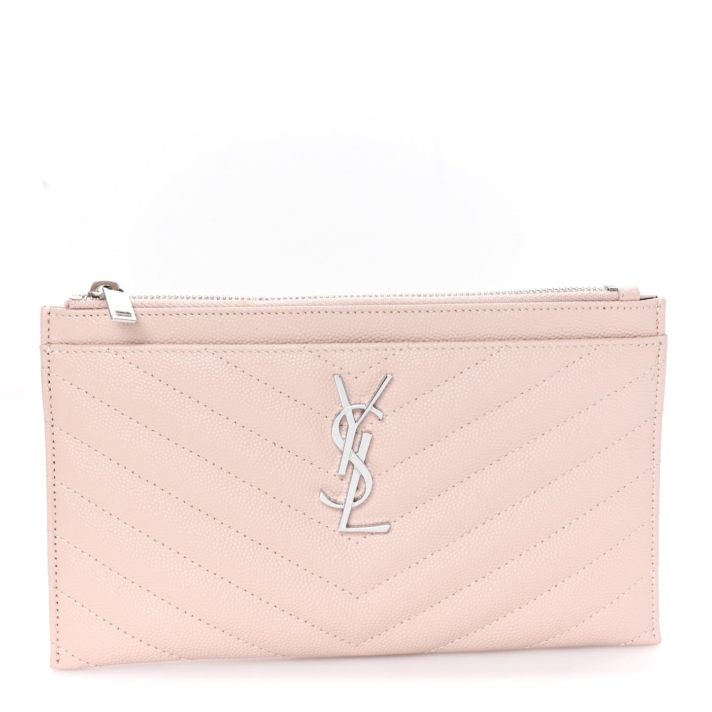 Grain De Poudre Chevron Monogram Bill Pouch Marble Pink