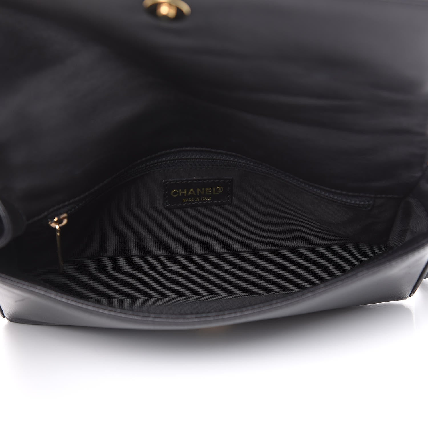 Chanel Lambskin Quilted CC Chocolate Bar Flap Black 5 of 13