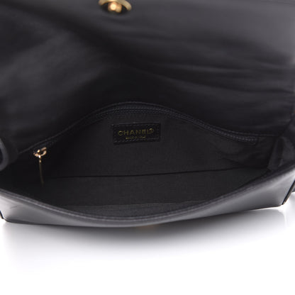 Chanel Lambskin Quilted CC Chocolate Bar Flap Black 5 of 13