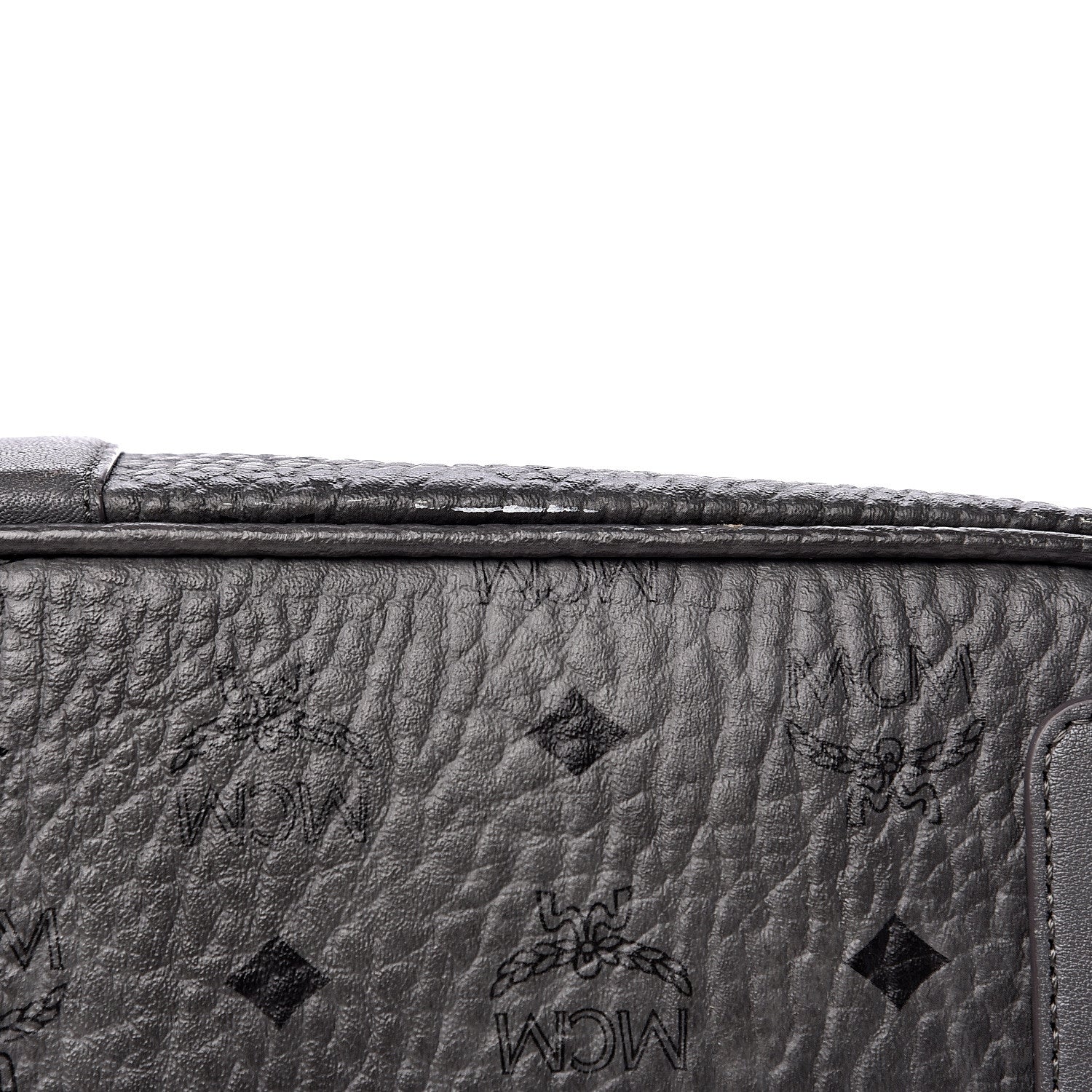 MCM Visetos Medium Liz Reversible Shopper Tote Phantom Grey 13 of 19