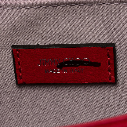 Jimmy Choo Velvet Crystal Cheri Shoulder Bag Royal Red 7 of 9