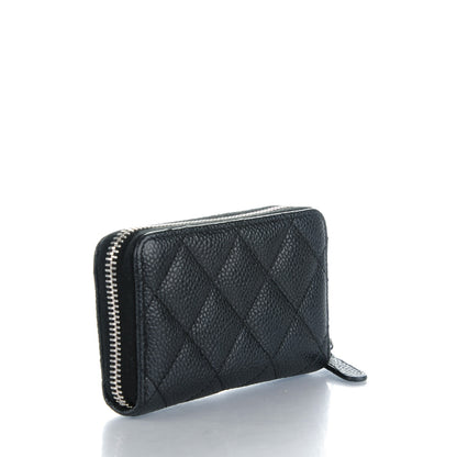 Chanel Caviar Quilted Zip Coin Purse Black 3 of 7