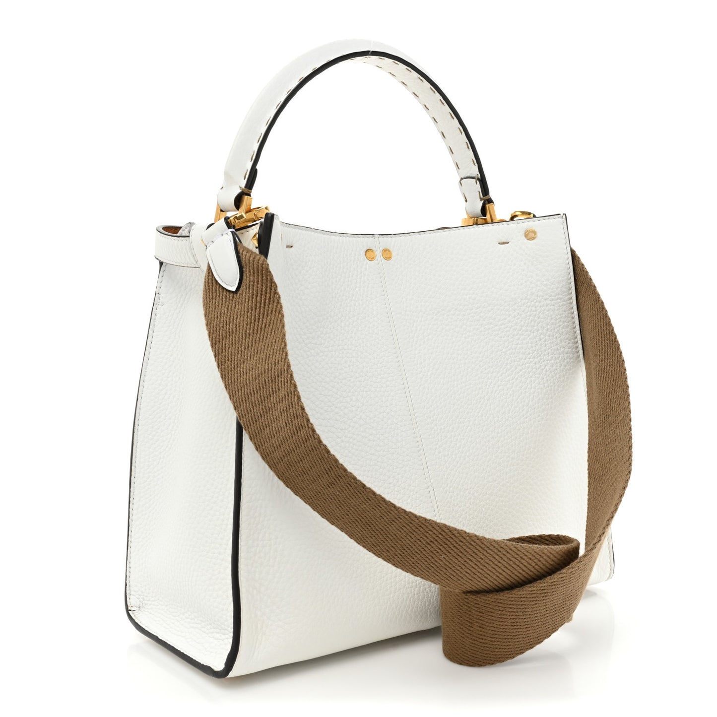 Cuoio Romano Selleria Bi-Color Medium Peekaboo X-Lite White Indaco
