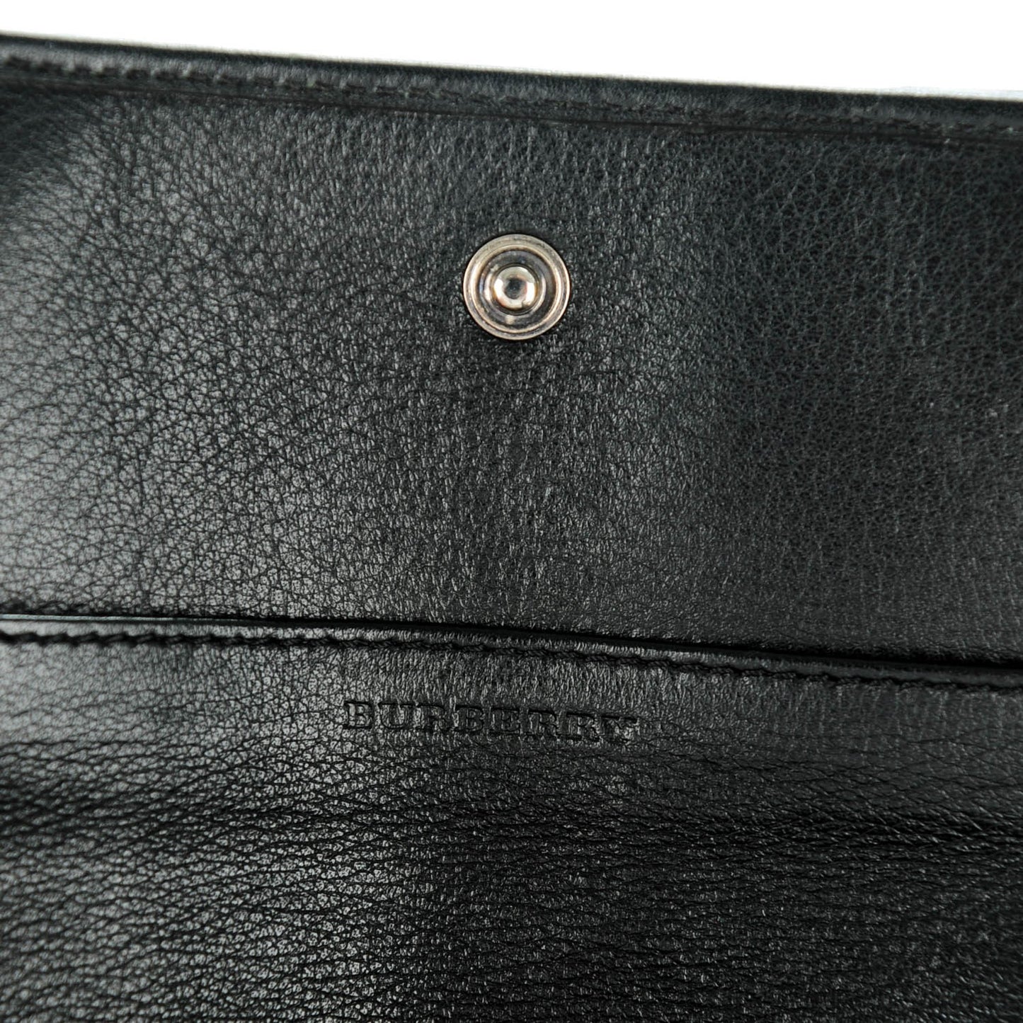 Nova Check Mega Stud Continental Wallet Black