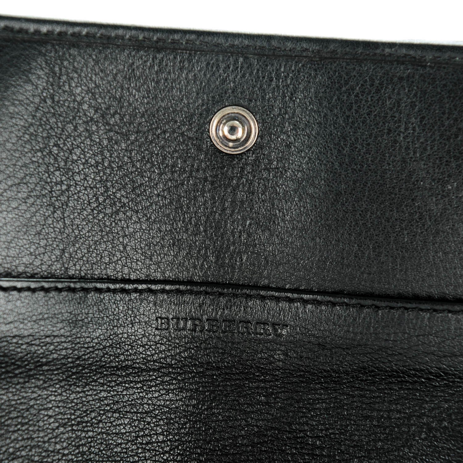 Burberry Nova Check Mega Stud Continental Wallet Black 6 of 7