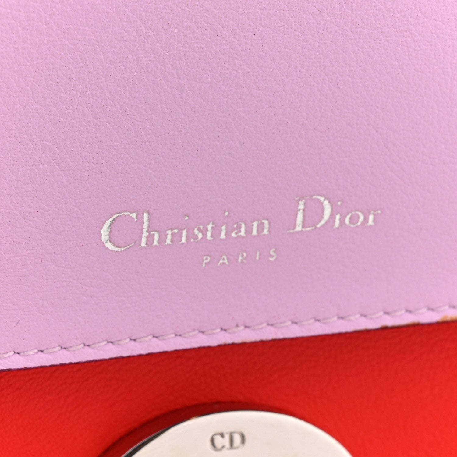 Christian Dior Calfskin Small Be Dior Flap Red 6 of 13