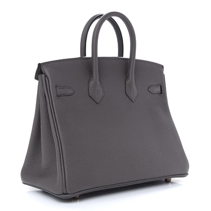 Hermes Togo Birkin 25 Etain 3 of 11