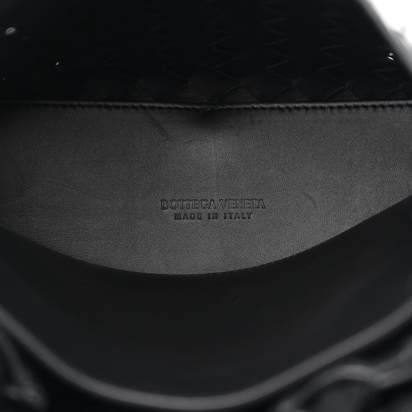 Nappa Intrecciato Small Andiamo Shoulder Bag Black