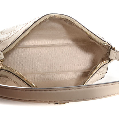 Gucci Guccissima Small Mayfair Bow Detail Shoulder Bag Off White 5 of 9