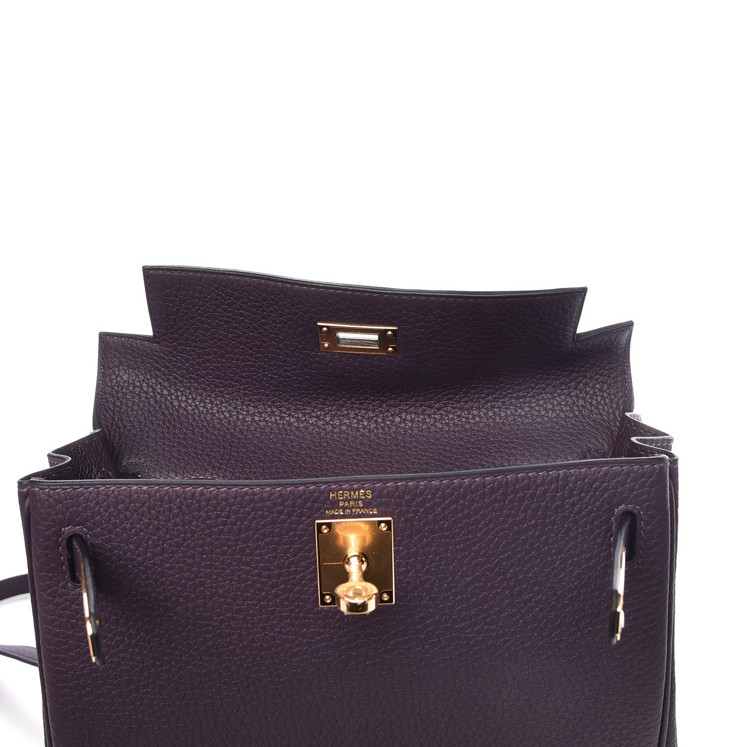Hermes Togo Kelly Ado Backpack Raisin 8 of 34
