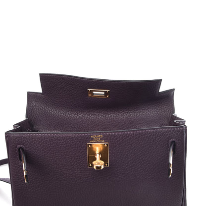Hermes Togo Kelly Ado Backpack Raisin 8 of 34