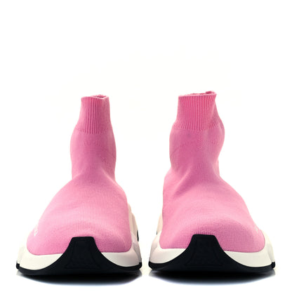 Balenciaga Neoprene Knit Bi-Color Sole Womens Speed Sneakers 35 Pink White Black 3 of 11