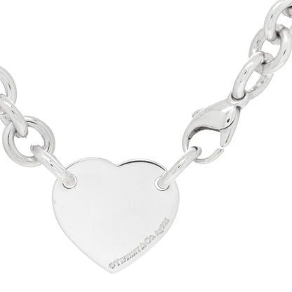 Tiffany Sterling Silver Return to Tiffany Heart Tag Choker Necklace 4 of 4