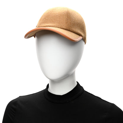Hermes Wool Lambskin Serena Cap 56 Gold 2 of 8