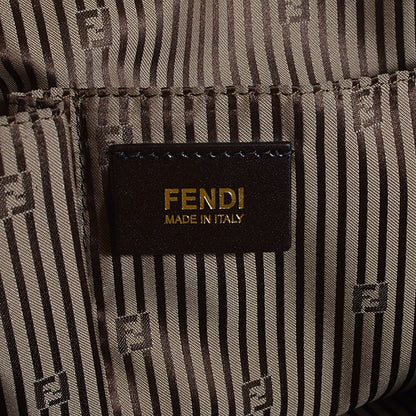 Fendi Calfskin Large Chameleon Tote Cognac Camel Black 6 of 12