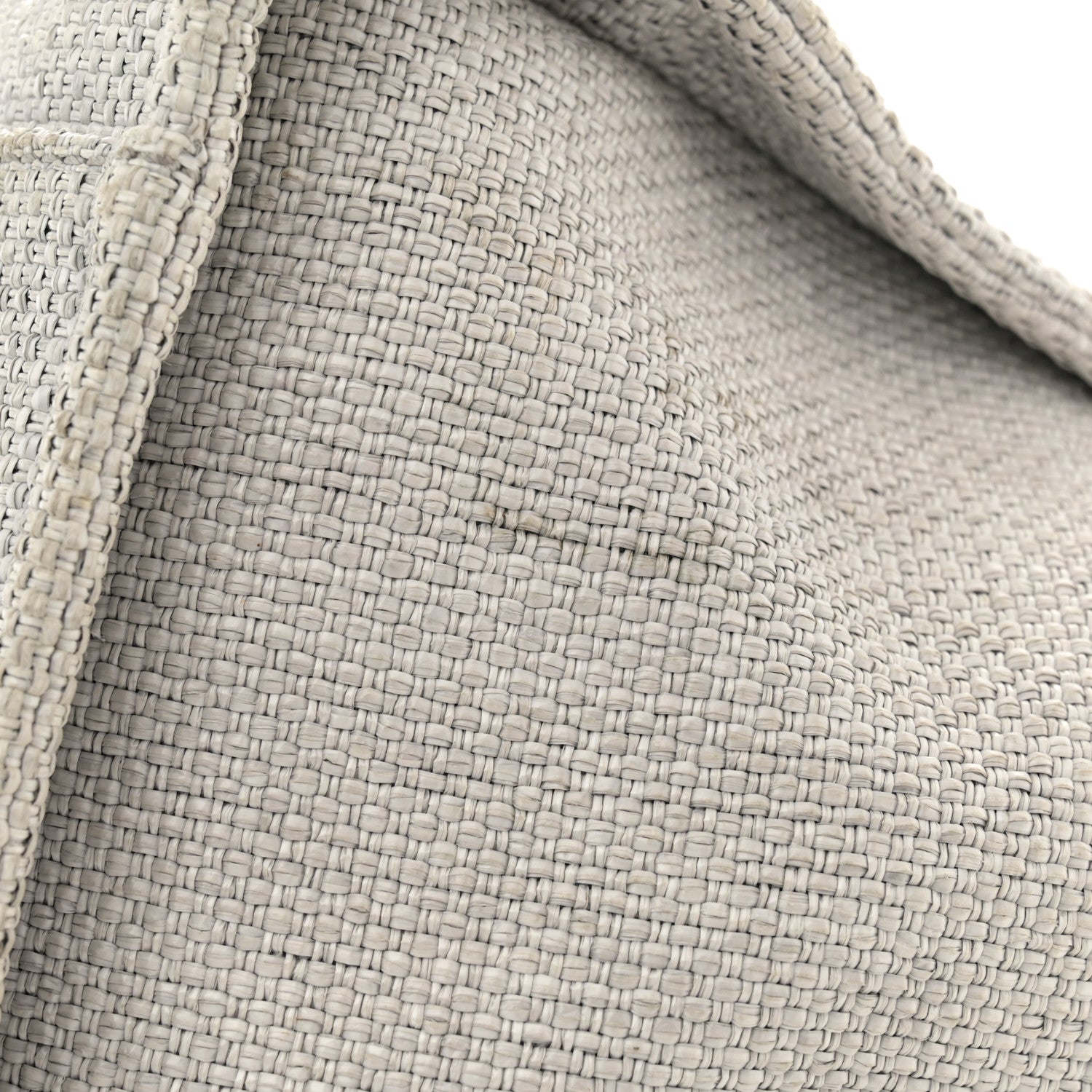 Chanel Woven Straw Raffia Medium Deauville Tote Grey 11 of 12