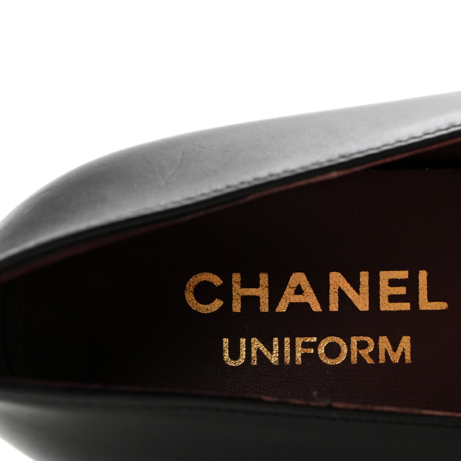 Chanel Lambskin Cap Toe CC Uniform Pumps 35 Black 8 of 11