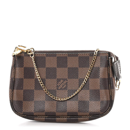 Louis Vuitton Damier Ebene Mini Pochette Accessories 1 of 9