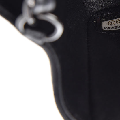 Chanel Crumpled Calfskin Quilted Mini Rectangular Flap So Black 7 of 10