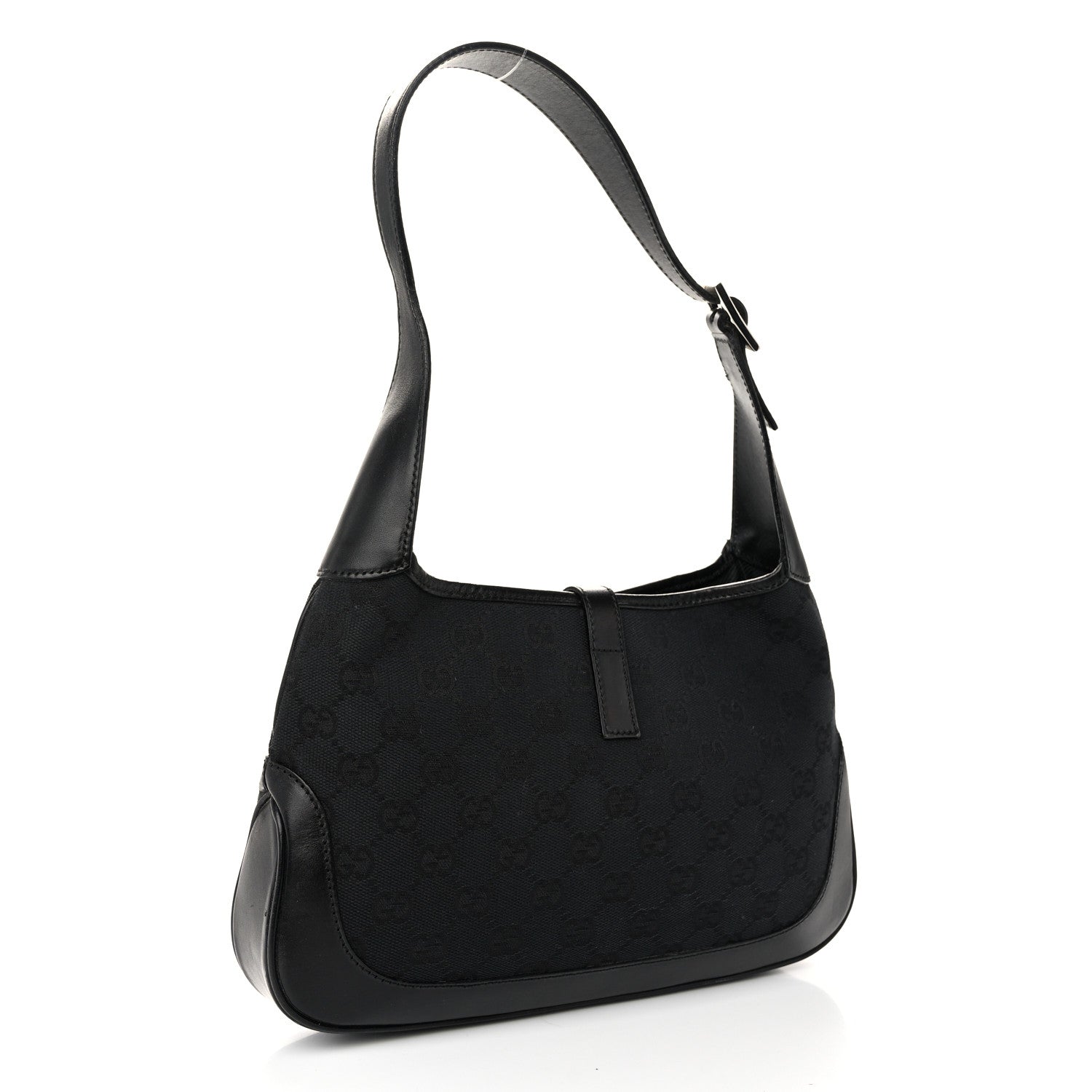 Gucci Monogram Small Jackie O Hobo Black 3 of 10