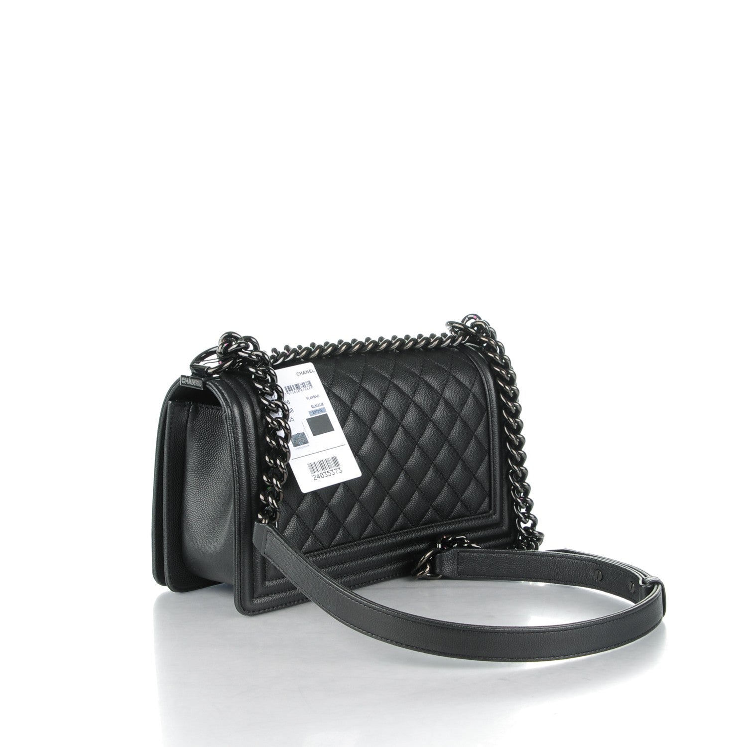 Chanel Caviar Quilted Medium Boy Flap So Black 3 of 8