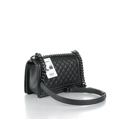 Chanel Caviar Quilted Medium Boy Flap So Black 3 of 8