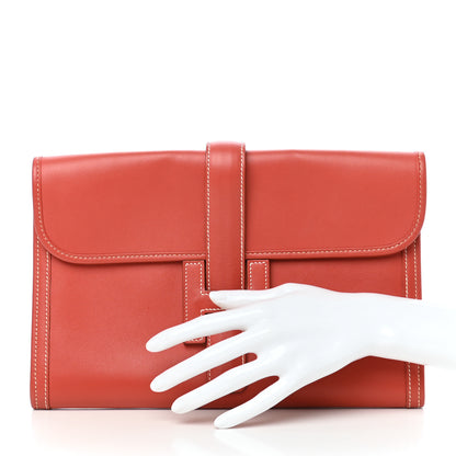 Hermes Swift Jige PM Clutch Sanguine 2 of 8