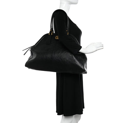 Gucci Calfskin Large Re(Belle) Top Handle Bag Black 2 of 9