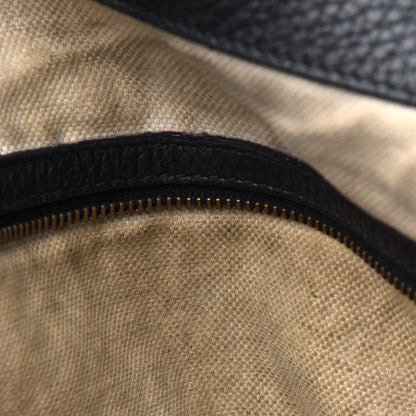 Gucci Pebbled Calfskin Medium Twill Tote Black 8 of 34