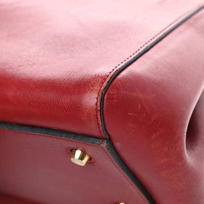 Celine Smooth Calfskin Medium Edge Shoulder Bag Red 10 of 24