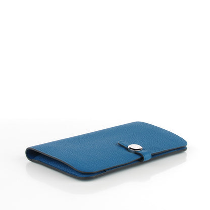 Hermes Togo Dogon Duo Wallet Bleu de Galice 4 of 9