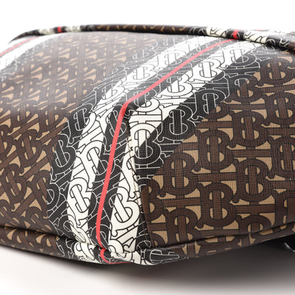 Burberry E-Canvas Monogram Stripe XL Sonny Bum Bag Bridle Brown 7 of 9