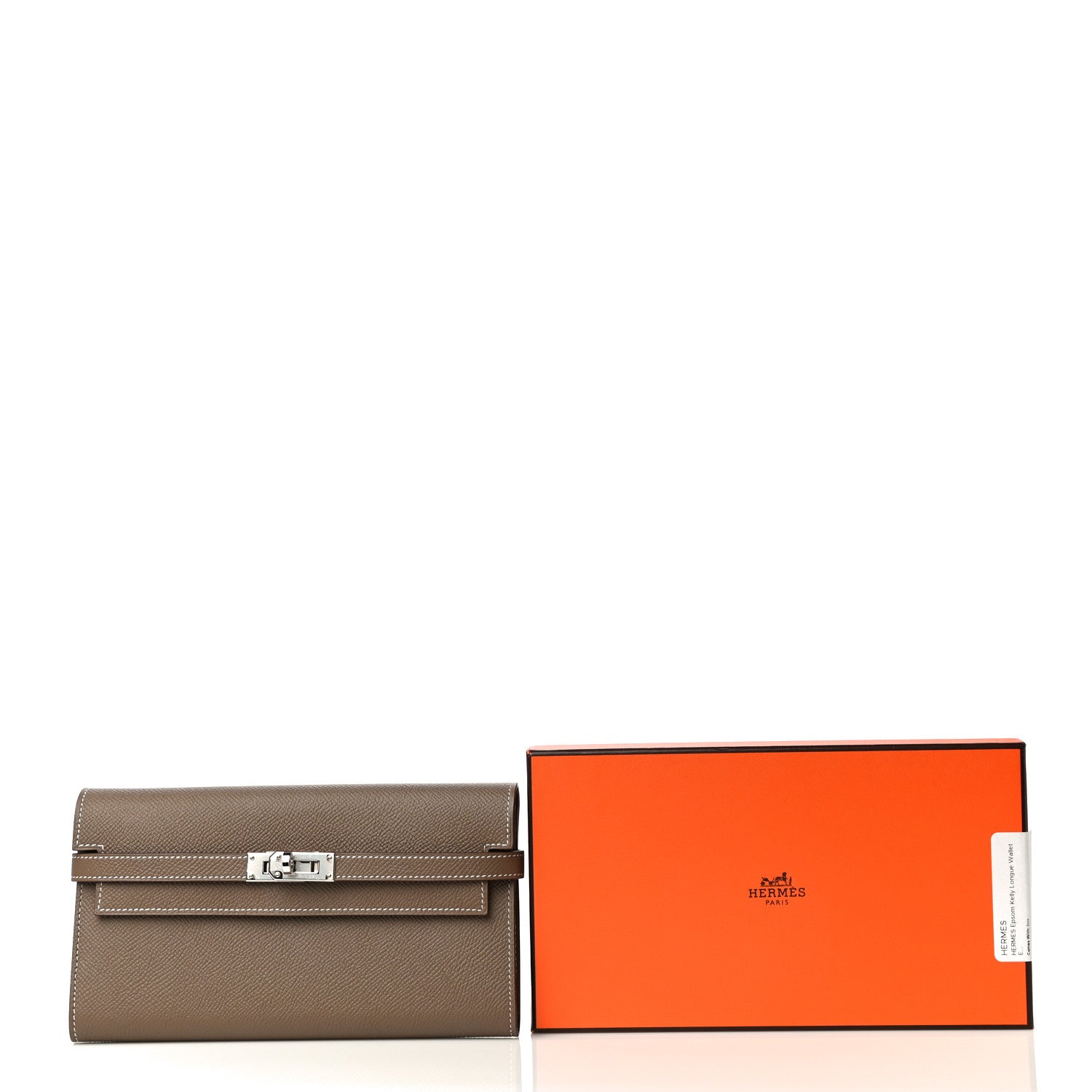 Hermes Epsom Kelly Longue Wallet Etoupe 11 of 11
