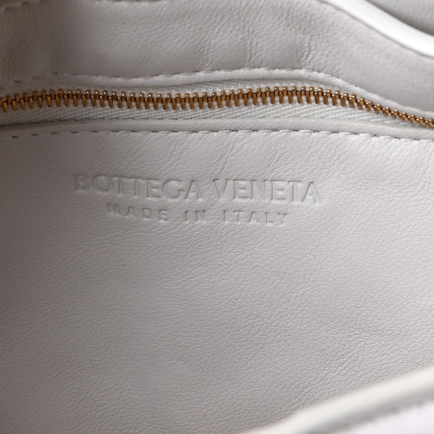 Nappa Maxi Intreccio Padded Cassette Crossbody Bag Chalk