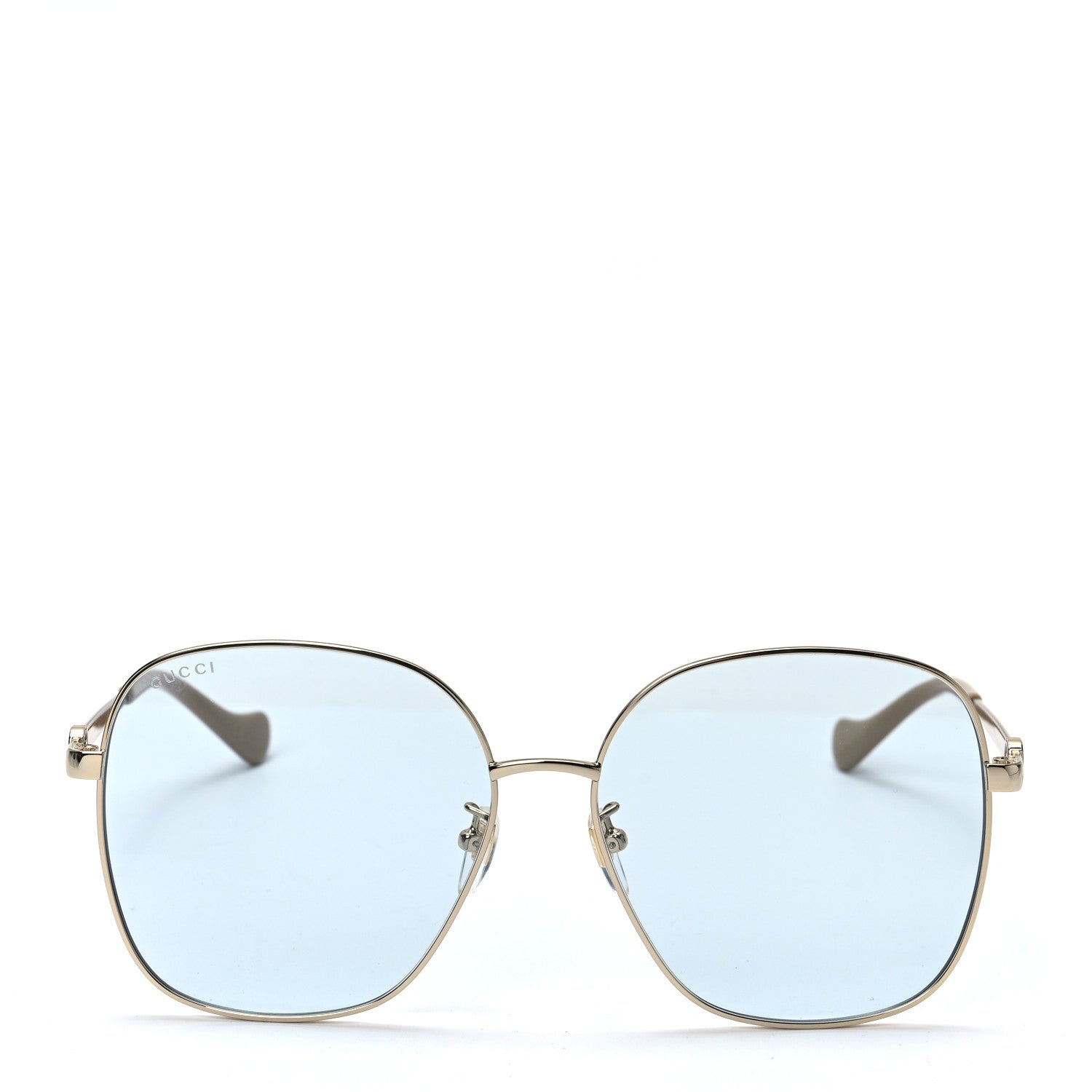 Gucci Metal Round Sunglasses GG1089SA Gold 2 of 7