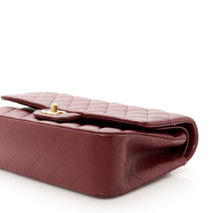 Chanel Caviar Quilted Medium Double Flap Burgundy 11 of 12