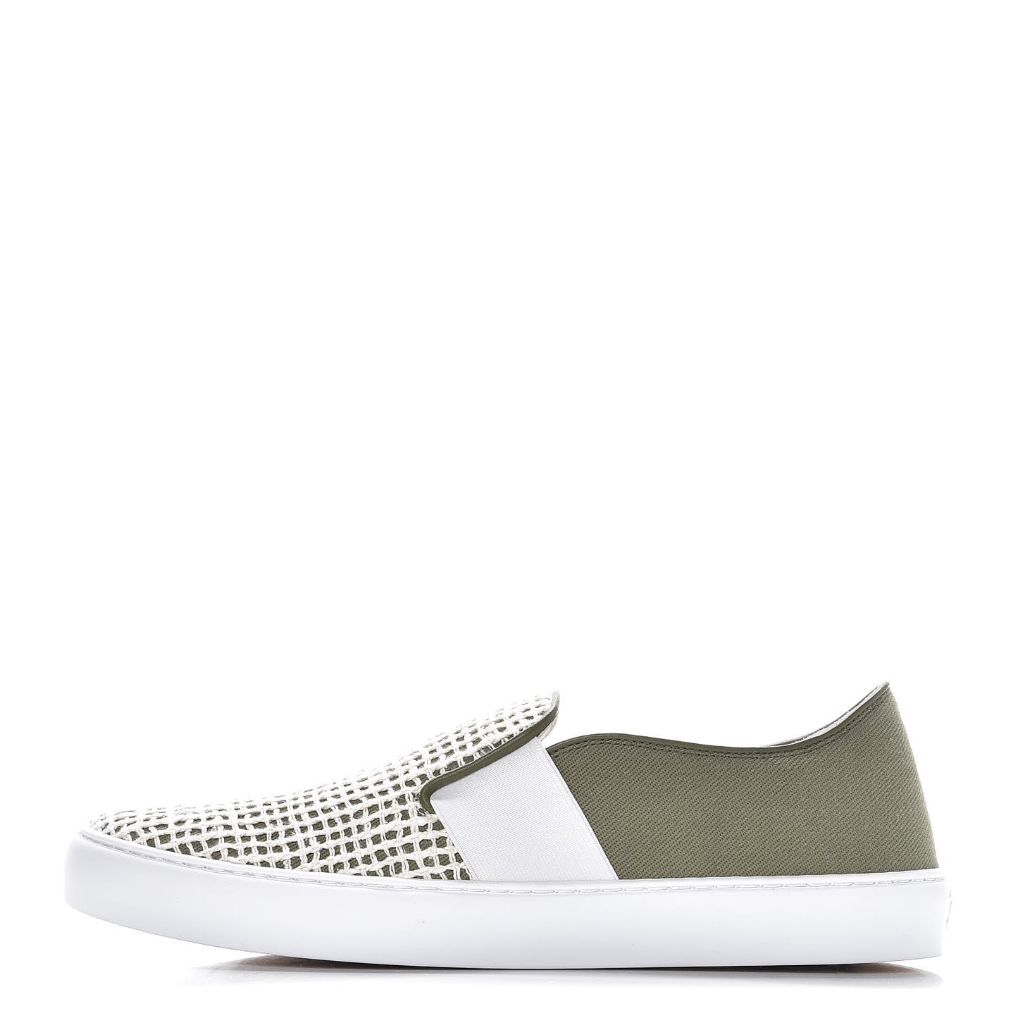 Fabric Mesh Sneakers 40 Khaki Beige