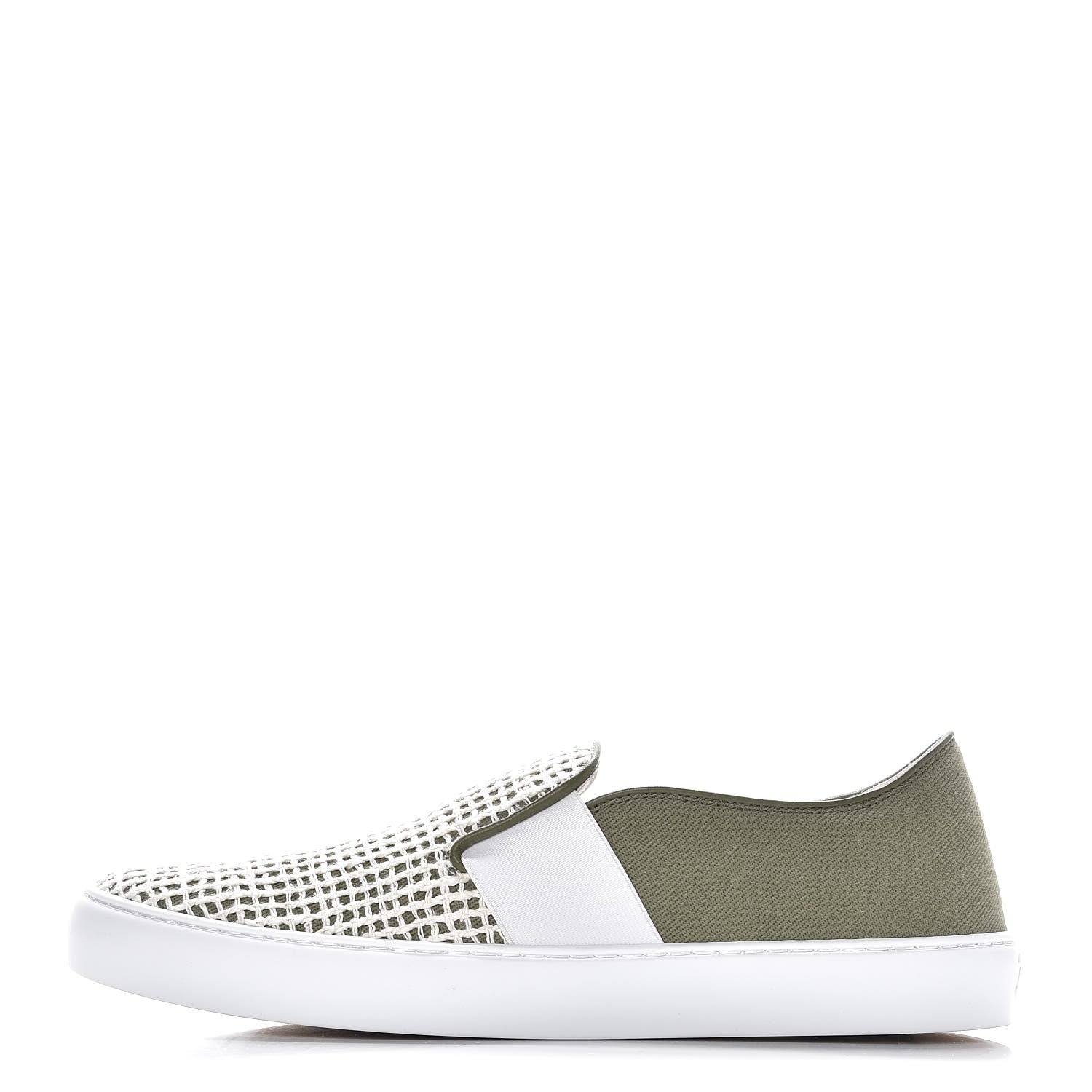 Chanel Fabric Mesh Sneakers 40 Khaki Beige 1 of 10