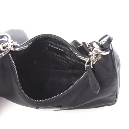 Prada Nylon Re-Edition 2005 Shoulder Bag Black 4 of 7