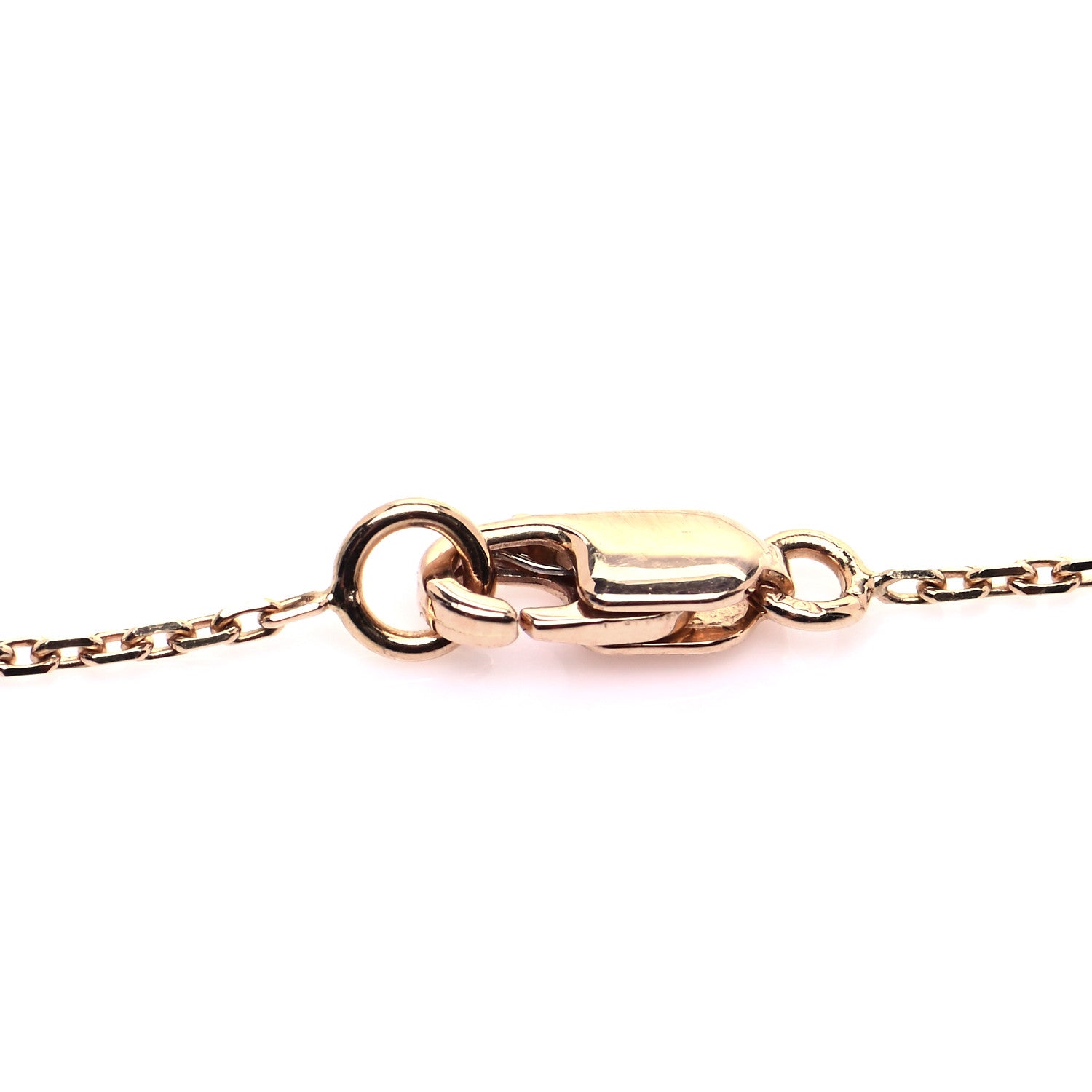 Van Cleef & Arpels 18K Rose Gold Carnelian Sweet Alhambra Pendant Necklace 4 of 6