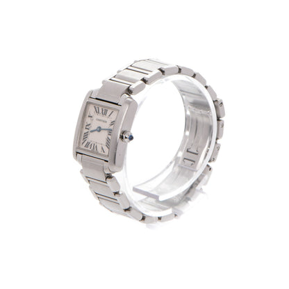 Cartier Stainless Steel 20mm Tank Francaise Quartz Watch 3 of 8